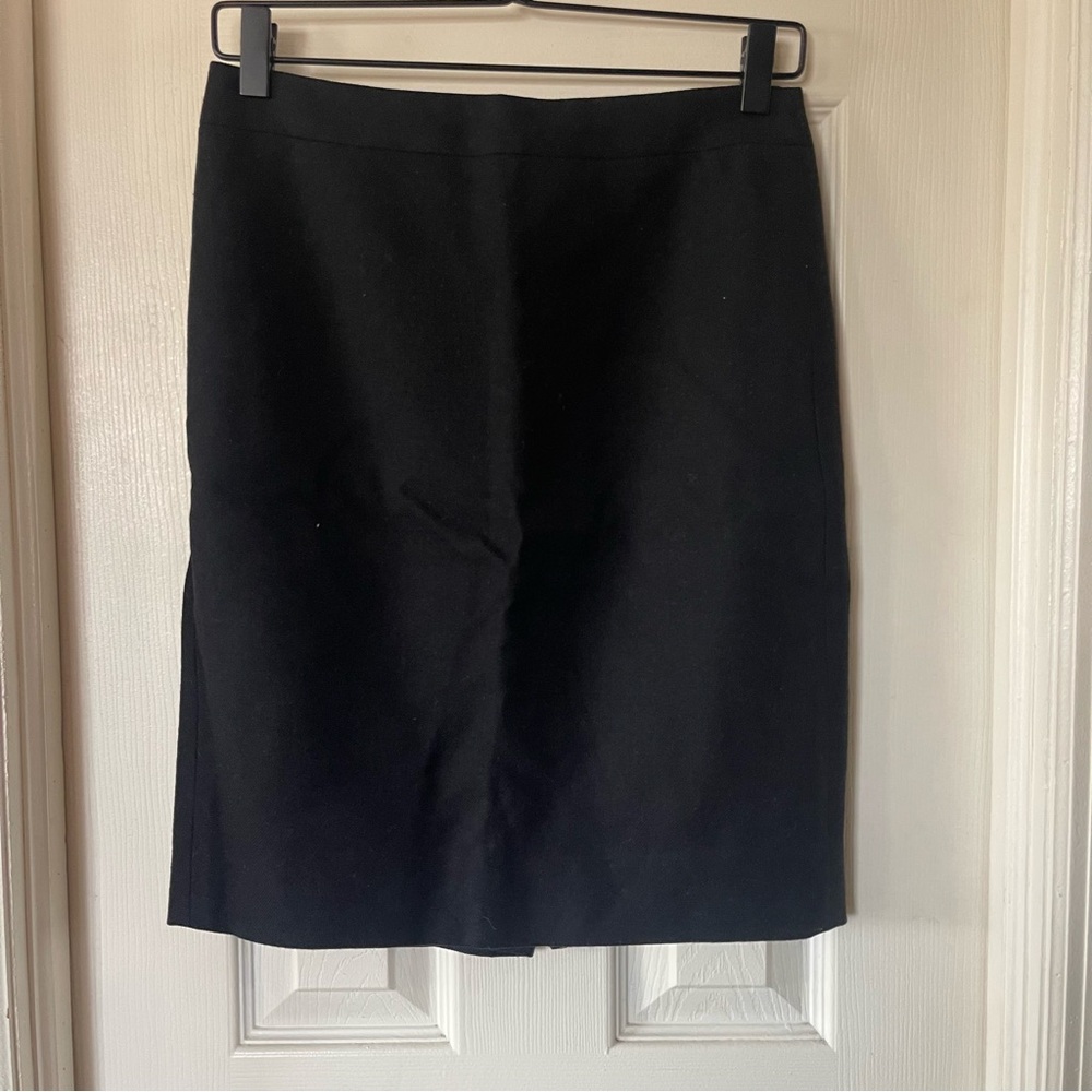 J. Crew Elegant Black Pencil Skirt